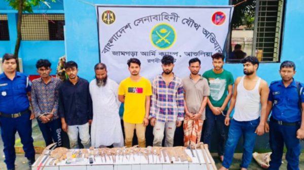 আশুলিয়ায় যৌ-থ বা-হিনীর অ-ভিযানে ছাত্র জনতা হ-ত্যা মা-মলার ৮ আ-সামি অ-স্ত্রসহ গ্রে-ফতার