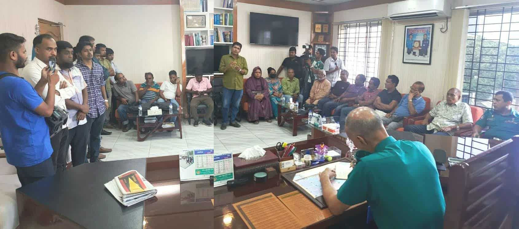 রংপুরে সাং-বাদিক নি-র্যাতন মা-মলার আ-সামীদের গ্রে-ফতারের দাবিতে ‘মিট দ্যা পুলিশ কমিশনার’ কর্মসূচি