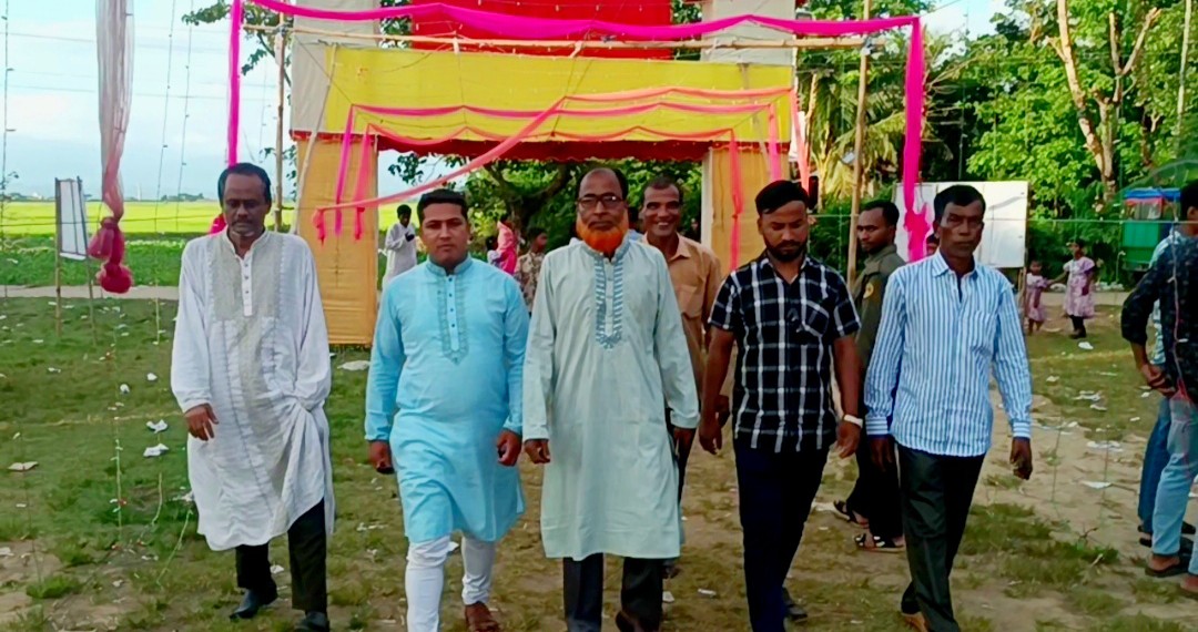 জাতীয় নাগরিক পাটি দোয়ারাবাজার উপজেলা সমন্নয়ক আব্দুস সোবহানের পূজা প-রিদর্শন