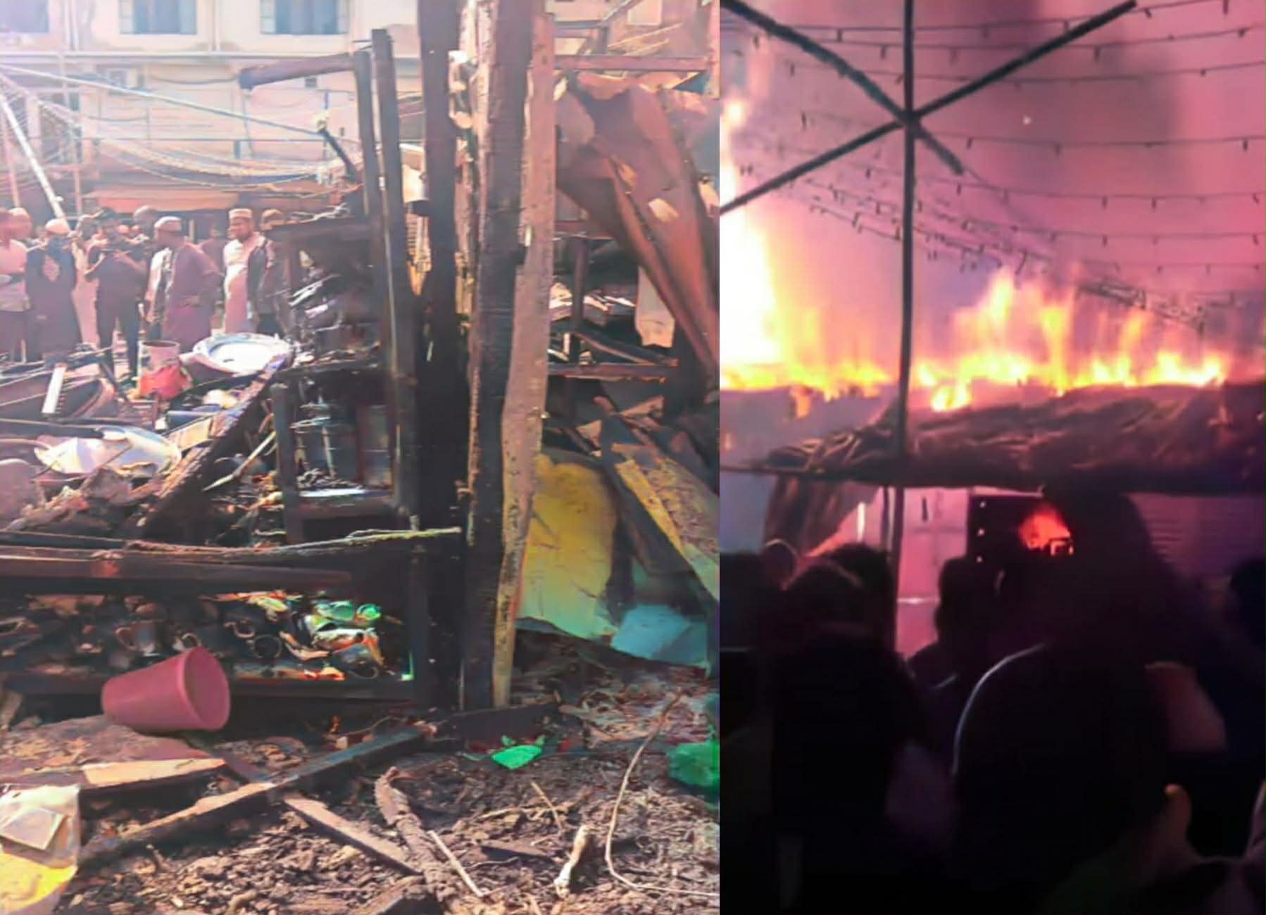 চৌধুরী মিনি সুপার মার্কেটে ভ-য়াবহ অ-গ্নিকাণ্ডে রাত ২টা ১৫ মিনিটে আ-গুন,একাধিক দোকান ভ-স্মীভূত